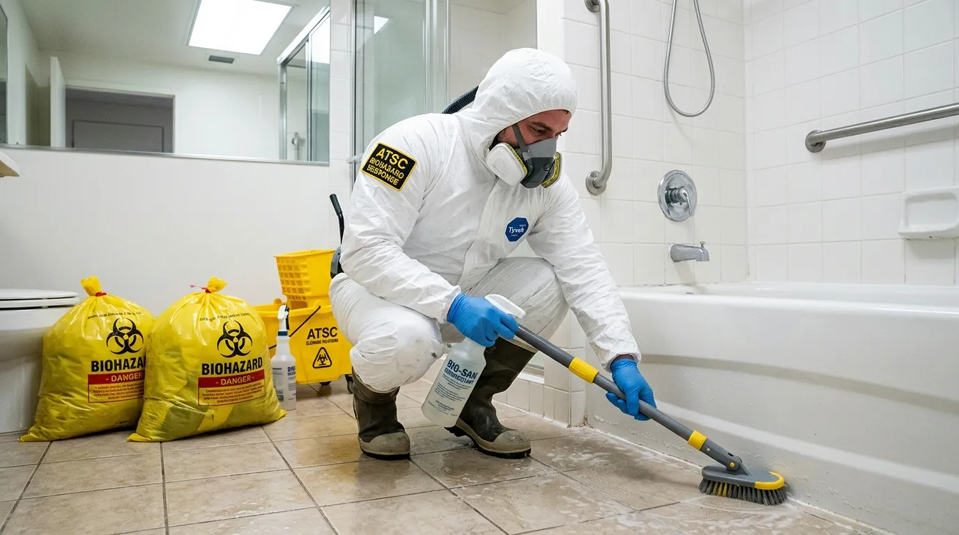 Decontamination equipment deployed for Blood Cleanup in Mechanicstown